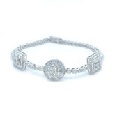 Shaped Tennis Bracelet - White Carat - USA & Canada